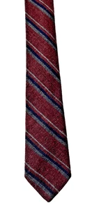 Corbata De Colección Kuppeheimer Repp Lana Granate Azul Rayas Hecha en EE. UU. RN23171 - Imagen 1 de 9