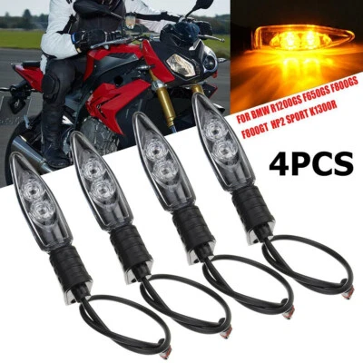4pcs Turn Signal Lamp Indicator Light LED For BMW R1200GS F650GS F800GS F800GT - Image 1 of 4