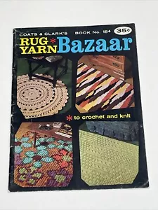 Coats & Clarks Rug Yarn Bazaar Book No 184 to Knit & Crochet Pattern - Picture 1 of 14