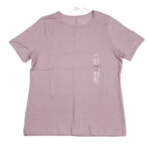 Free Assembly Womens Size XL Rib Crew Top Purple - Picture 1 of 8