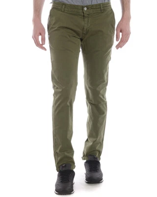 Pantaloni Daniele Alessandrini Jeans Trouser Cotone Uomo Verde PJ9001L1003931 33 Foto 1 de 4
