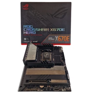 ✅️ Scheda Madre ASUS ROG CROSSHAIR X670E HERO AM5 AMD Serie 7000 8000 9000 DDR5 - Afbeelding 1 van 21