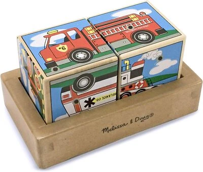 Puzzle Cubi Sonoro Veicoli 11272 Melissa & Doug 2 Anni+ - Immagine 1 di 3