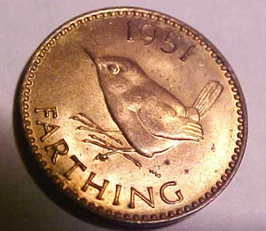 1951 Great Britain Farthing ~Choice Uncirculated ~First Year ~King George VI*** - Picture 1 of 8
