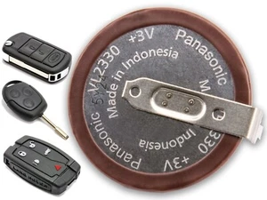 panasonic vl2330 pila batteria ricaricabile telecomando land rover discovery 3 - Picture 1 of 4