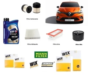 Kit Tagliando per Renault Captur Clio IV Dacia 1.5 DCi + 5 L Olio Elf 5W30 - Imagen 1 de 13