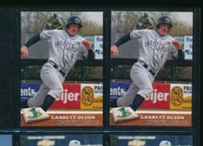Lot (2) 2007 Grandstand #8 Garrett Olson Beloit Snappers (CA69) SWSW6 