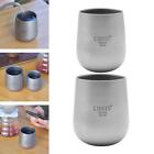 Camping Water Mug Tea Cup Double Walled Titanium Cup for Outdoor Hiking