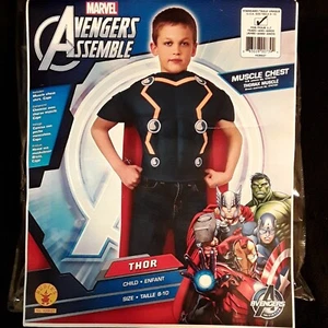Marvel  Avengers Thor Muscle Chest Boys Costume Size (8-10) 5-7yrs NEW - Picture 1 of 4