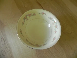 Homer Laughlin Eggshell Nautilus Round Vegetable Serving Bowl 8 1/2" Floral USA - Picture 1 of 10
