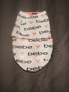 BEBE BABY SWADDLE WHITE AND PINK  - Picture 1 of 10