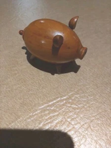 Schwein Pfeffertopf Holzform Pfefferstreuer PORTOFREI - Bild 1 von 6