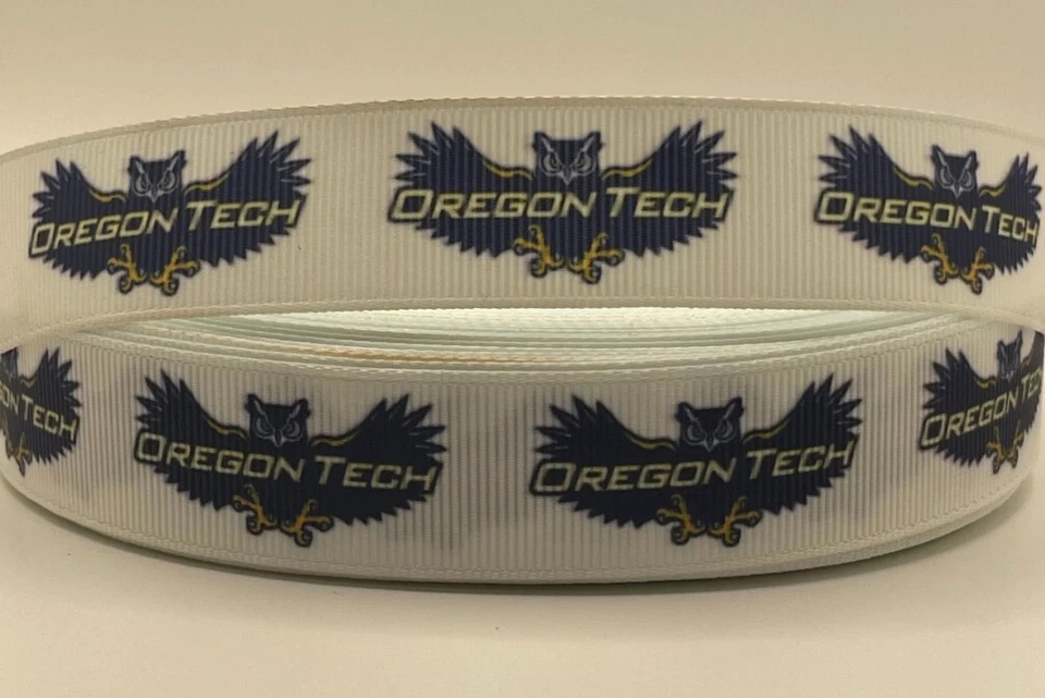 Oregon Tech Ribbon - 7/8" Grosgrain Ribbon - College Ribbon - Oregon Tech - Image 1 of 1