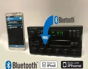 ✅99-04 Ford Crown victoria Explorer  AM FM Cassette Control Bluetooth OEM Radio - Bild 1 von 5