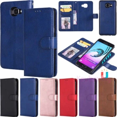 For Samsung Galaxy A8 A6+ A5 2017 Magnetic Detachable Leather Wallet Case Cover - Image 1 of 4