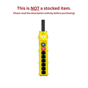 CONDUCTIX 80 SERIES - 8-BUTTON PENDANT, 6 DUAL-SPEED & MAINTAINED ON/OFF - Picture 1 of 4
