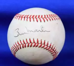 Billy Martin JSA COA Autograph American League MacPhail Signed Baseball - Picture 1 of 2
