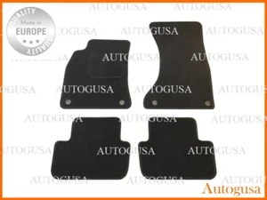 NEU LHD SET AUDI A4 08-15 SCHWARZ PASSGENAU AUTO FUSSMATTEN VELOURS TEXTIL TEPPICHE - Bild 1 von 5