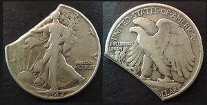 1942 Walking Liberty Half Dollar with a Major Straight Clip. - Picture 1 of 1