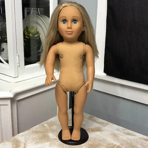 Tollytots Puppe 18 Zoll schöne große blaue Augen Sommersprossen Gesicht blonde Haare - Bild 1 von 11
