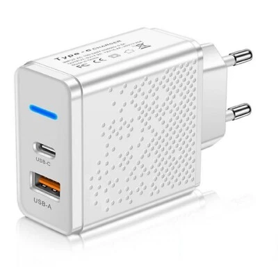 Netzteil Schnellladegerät USB C A PD 3.0, Ladegerät Handy Tablet Phone - Bild 1 von 4