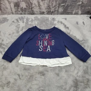 Nautica Size 12M Girls Top Love the Shining Sea - Red, White, and Blue - Picture 1 of 4