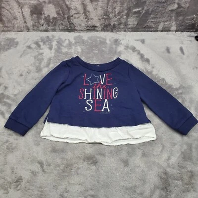Top Nautica Talla 12M Niñas Love the Shining Sea - Rojo, Blanco y Azul Foto 1 de 4