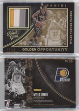 2015 Panini Black Gold Golden Opportunity Prime /25 Myles Turner #35 Rookie RC