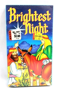 Brightest Night VHS Video New Sealed Christmas Cartoons Santa Little Lamb - Picture 1 of 6