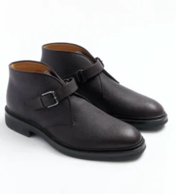 NUEVO Heschung Chene Welt Derby Cuero Gris Goodyear Botines Talla UK 8.5 US 10 Foto 1 de 4