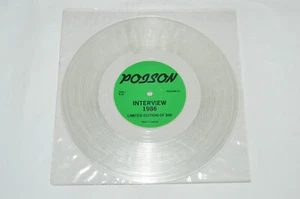 POISON Interview 1986 10" Vinyl Clear Spoken Word GLAM ROCK METAL 1/500 UK - Picture 1 of 3