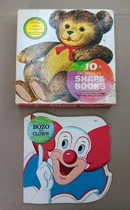 Konvolut 11 Bücher in goldener Form mit Box Vintage 70er Jahre Kinder Bilderbücher + Bozo - Bild 1 von 16