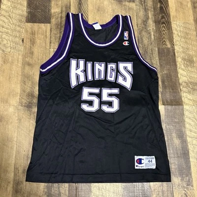 Camiseta deportiva negra vintage Champion Sacramento Kings Jason Williams #55 44 L Foto 1 de 4