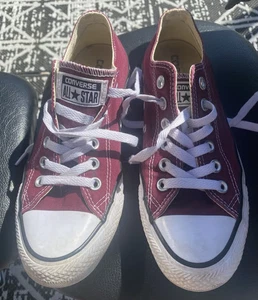 Converse Chuck Taylor All-Star low-top sneakers maroon shoes Men's 5 women's 7 - Picture 1 of 8