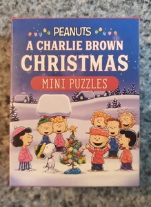 NEW Peanuts: A CHARLIE BROWN CHRISTMAS set of 2 mini puzzles - Picture 1 of 4
