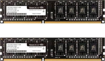 TEAMGROUP Elite DDR3 16GB Kit (2x8GB) 1600MHz (2x8GB), Dual Channel  - Image 1 of 4