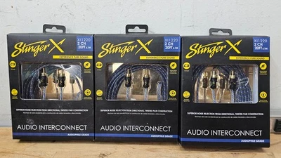 Stinger XI1220 Noise Sheild 20' Directional Twisted Pair Interconnect Set of 3 - Image 1 of 4