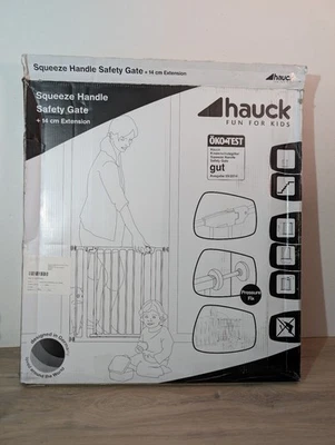 Hauck Türschutz/Treppengitter für Kinder ohne Bohren, + Verbreiterung, Öko Test - Bild 1 von 4