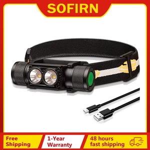 SOFIRN H25L Lampada frontale 1000Lm USB ricaricabile 18650 LED torcia frontale - Foto 1 di 12
