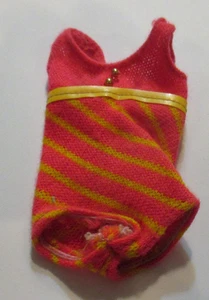 BARBIE ...VINTAGE 1969 TNT FRANCIE PINK & GELB GESTREIFTER BADEANZUG #1170 - Bild 1 von 3