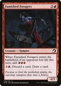 (2x FOIL) FAMISHED FORAGERS - Innistrad MID – MTG Magic the Gathering Card - Picture 1 of 5