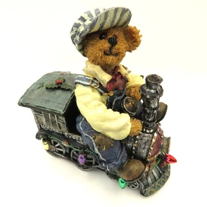 Boyds Bears Casey Whistlestop All Aboard Bearstone Collection 2001 Xmas Train - Picture 1 of 13