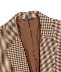 Herren 42 L Brooks Brothers 1818 Madison 100% Wolle Hahnentritt Fensterscheibe Blazer - Bild 1 von 13