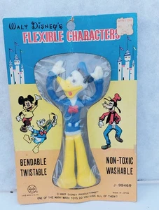 Vintage Disney Donald bendy flexible figure mint on card Marx company 1960's WDP - Picture 1 of 3