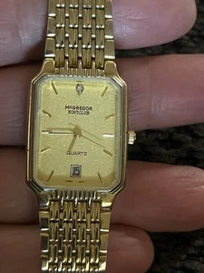 Vintage McGREGOR HUNTCLUB Watch with date - Working - Keeps Time & Date - Picture 1 of 12