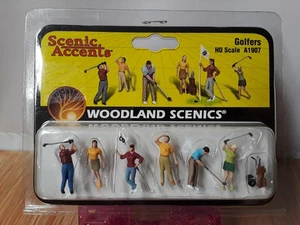 Woodland Scenics ~ HO Scale People ~ Golfers ~ A1907 - New-never opened - Picture 1 of 2