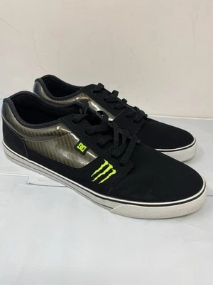 RARE DC Shoes Monster Energy Drink Shoes Black Nubuck Skate Shoes Men’s Size 11 - Image 1 of 4
