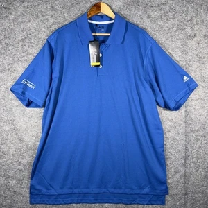 Neu mit Etikett Adidas Golf Poloshirt Herren 2XL blau Performance feuchtigkeitsableitend ClimaLite - Bild 1 von 7