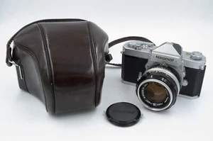 Nikon Nikomat FTN cromo 35 mm réflex con Nikkor 50 mm f1,4 y estuche EverReady, EX+++ - Imagen 1 de 12