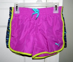 Girl's PUMA Purple Athletic Shorts Size Medium 7/8 - Picture 1 of 1
